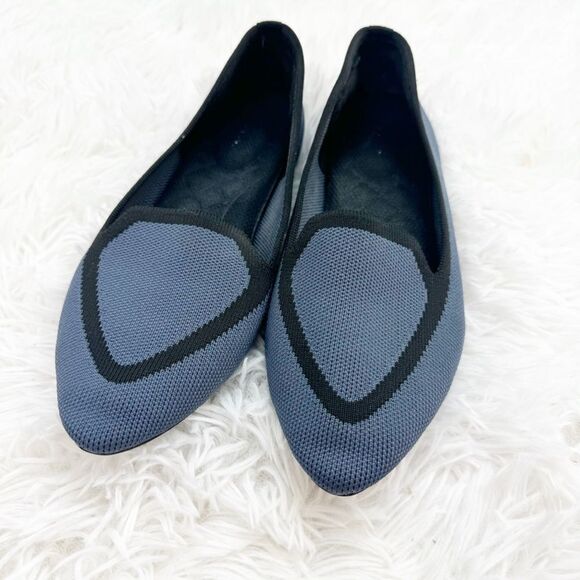 Birdies Blackbird Knit Pointed Toe Loafer Flats - Picture 3 of 10